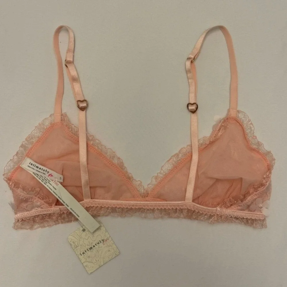 Intimately Free People Save The Date Bralette Flamingo Flamenco, Small, MSRP $38